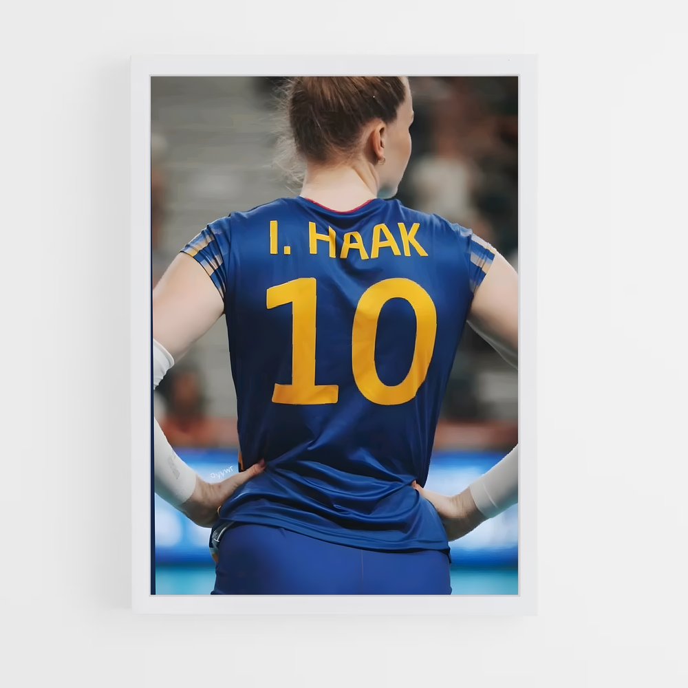 Poster L'Inconnue en Bleu – affiche Volleyball (vue 3)